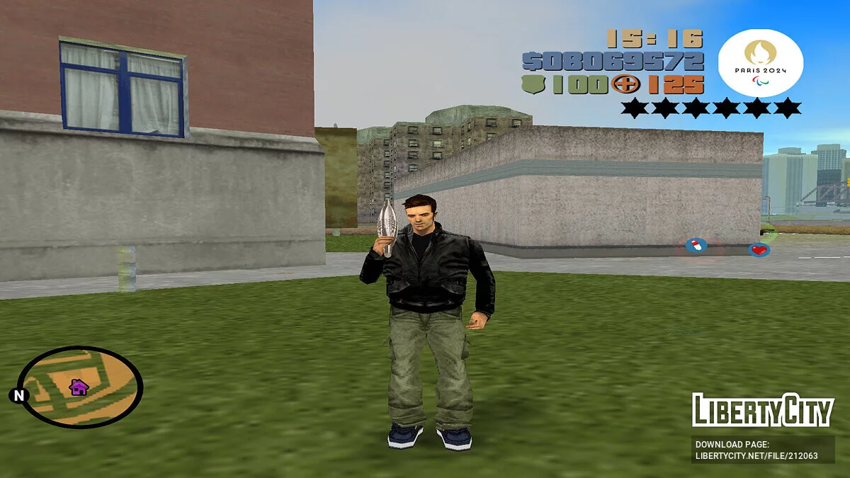 Олимпийский факел из Парижа 2024 / GTA 3