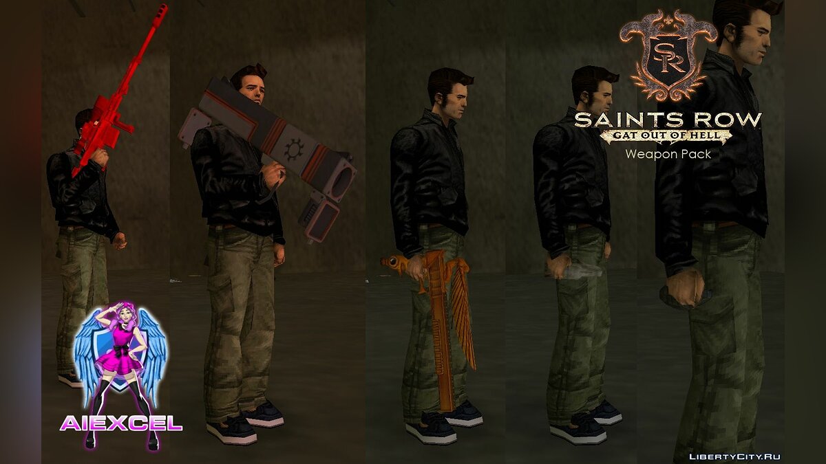 Saints Row: Gat out of Hell Weapons Pack(GTA3 Version) for GTA 3 - Картинка #3