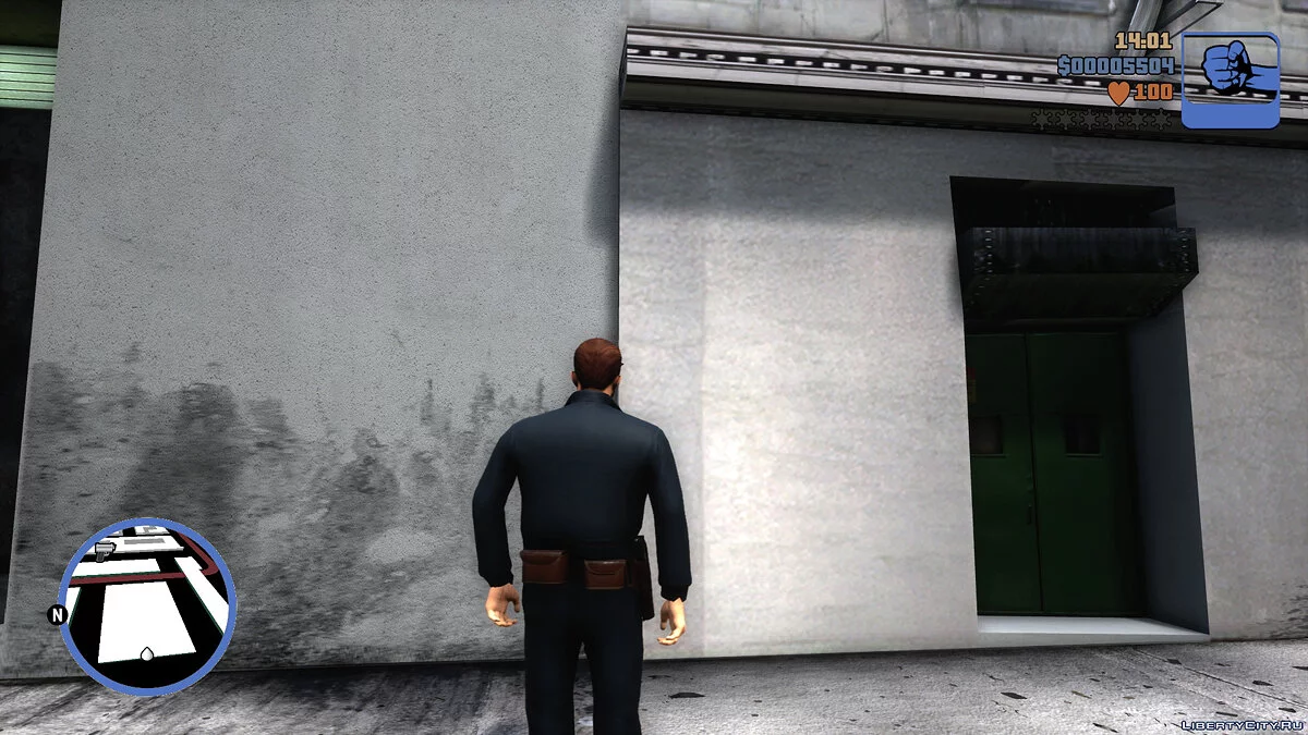 Клод в костюме полицейского / GTA 3: The Definitive Edition