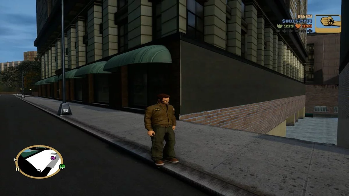 Клод в одежде из фильма Таксист / GTA 3: The Definitive Edition