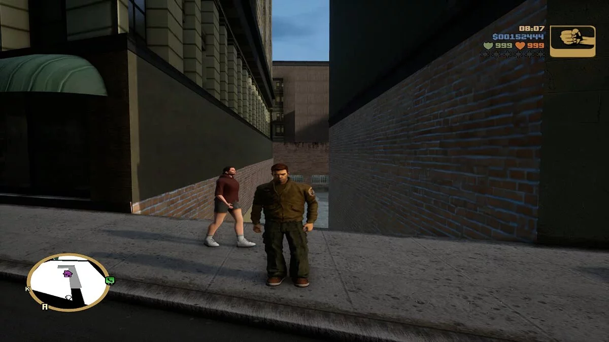 Клод в одежде из фильма Таксист / GTA 3: The Definitive Edition