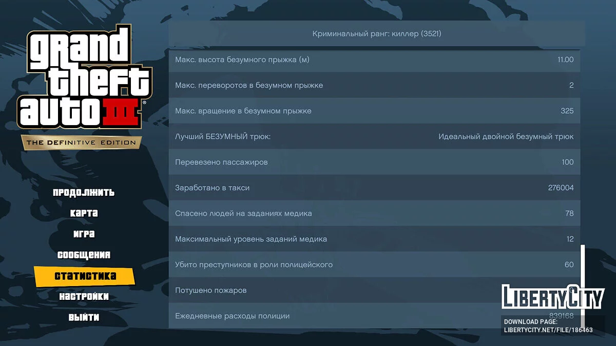 Пройденная игра на 51% / GTA 3: The Definitive Edition