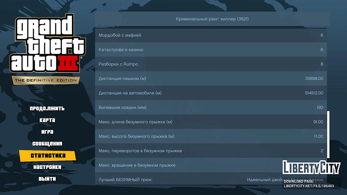 Пройденная игра на 51% / GTA 3: The Definitive Edition