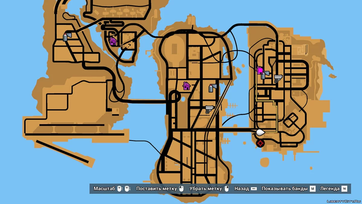 Классический цвет для радара и карты / GTA 3: The Definitive Edition