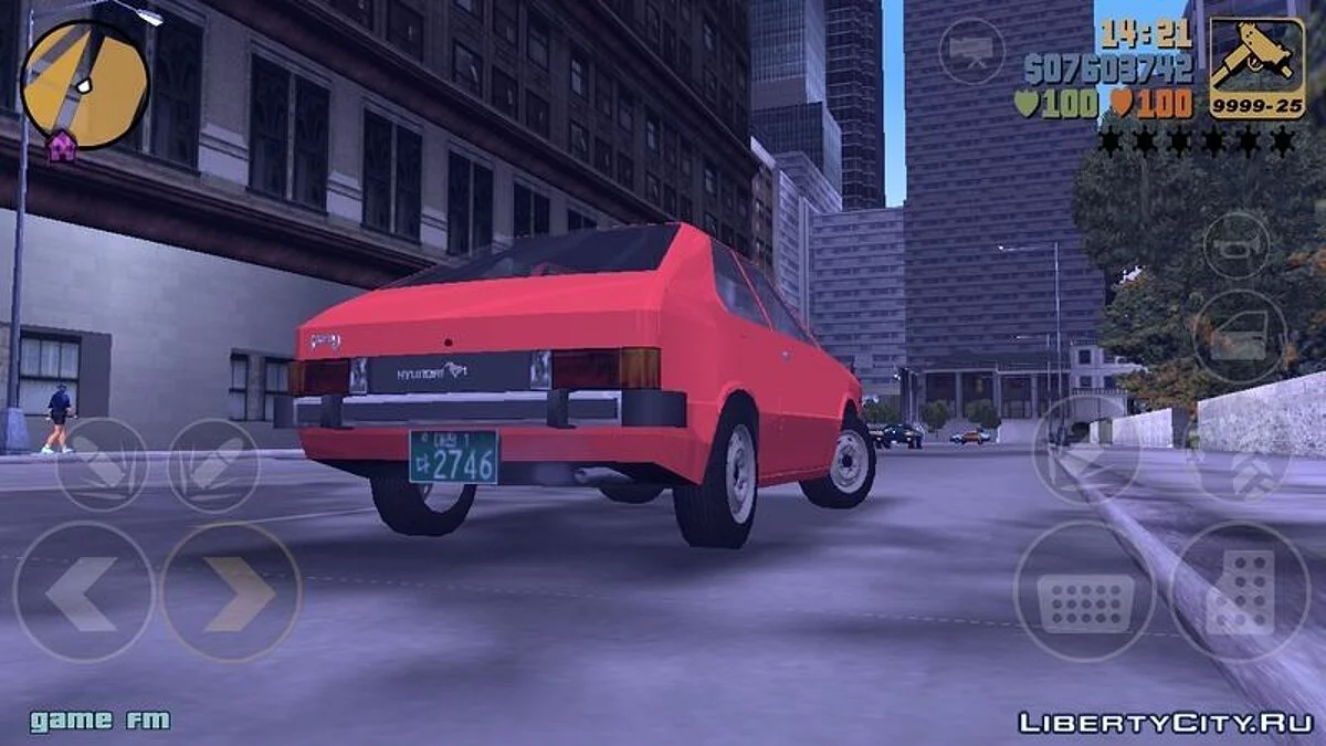 1974 Hyundai Pony / GTA 3 (iOS, Android)
