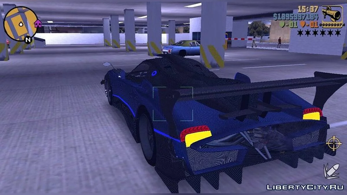 Pagani Zonda Revolucion Bluecarbon / GTA 3 (iOS, Android)