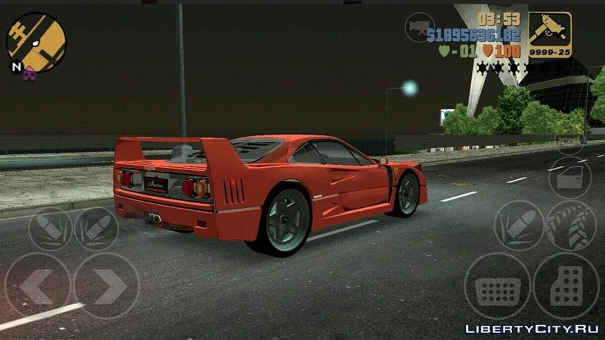 Ferrari F40 / GTA 3 (iOS, Android)
