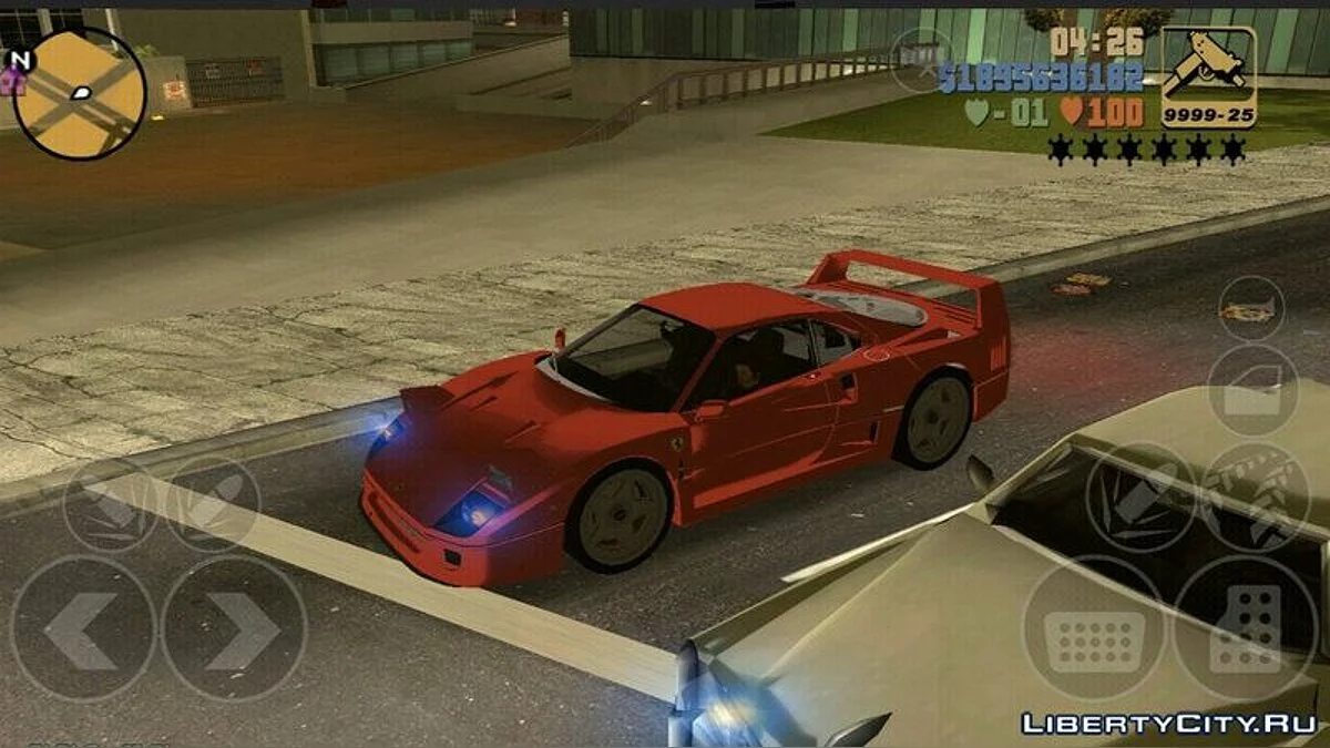 Ferrari F40 / GTA 3 (iOS, Android)