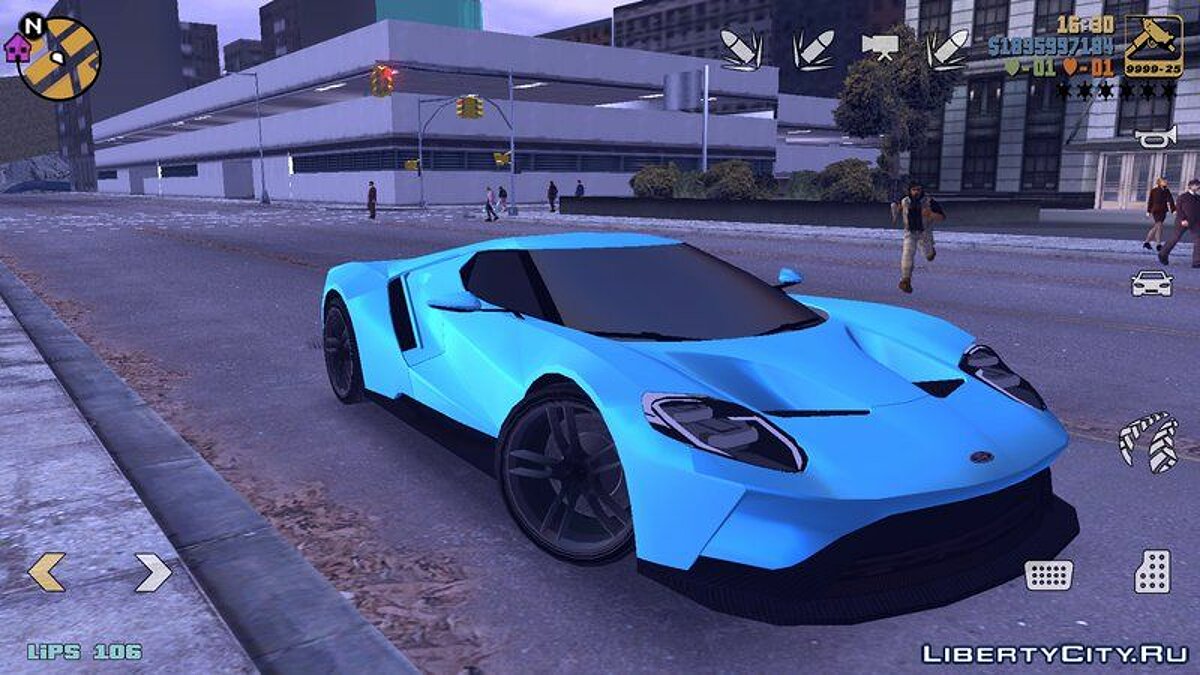 Скачать Ford GT 2015 для GTA 3 (iOS, Android)