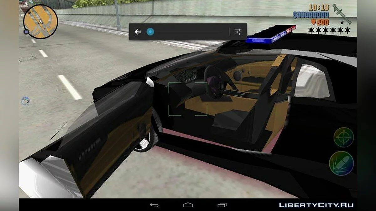 Lamborghini Reventon Police / GTA 3 (iOS, Android)