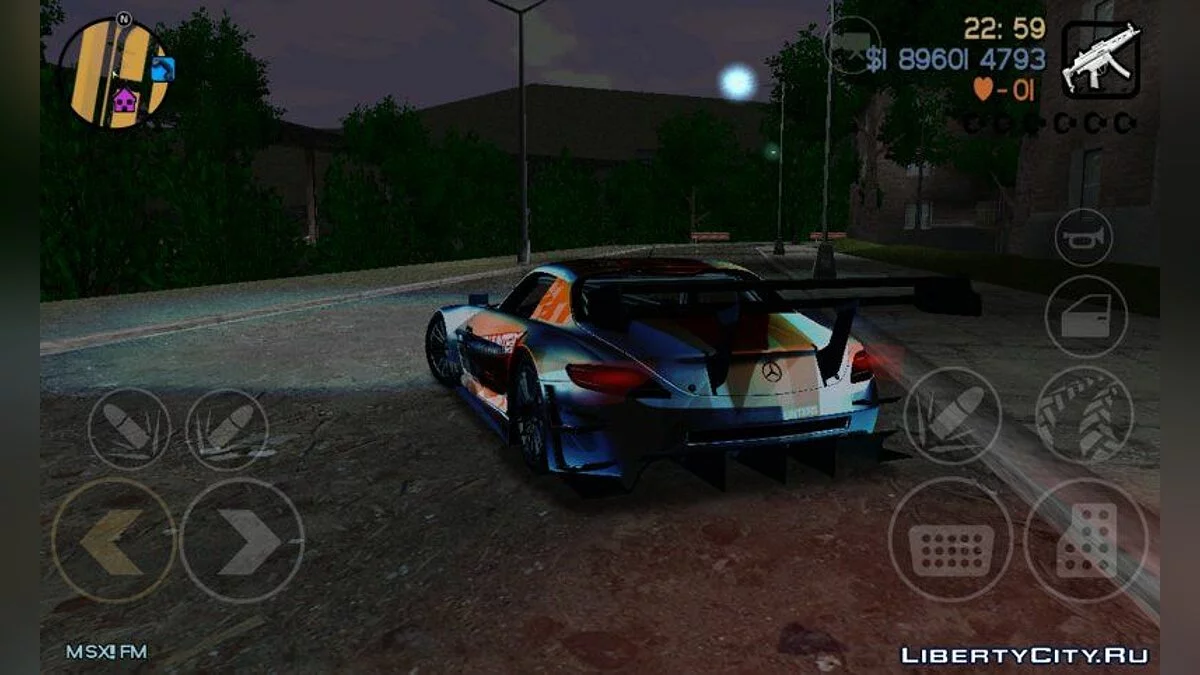 Mercedes Benz SLS Speed Hunters / GTA 3 (iOS, Android)