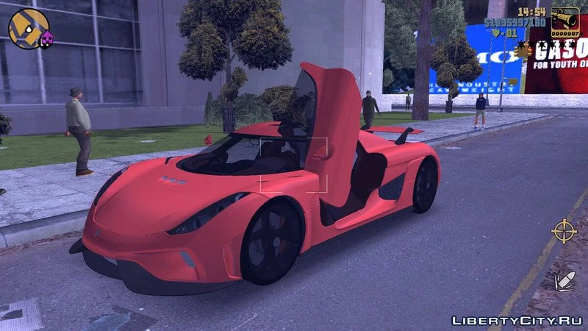 Koenigsegg Regera / GTA 3 (iOS, Android)