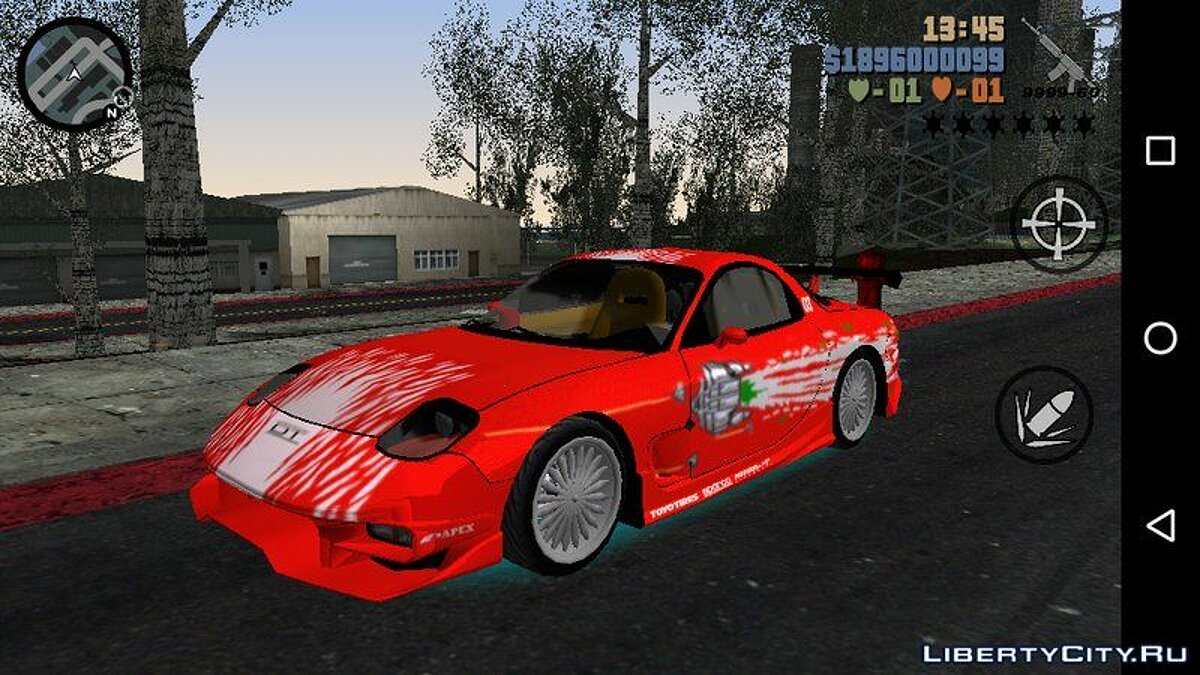 Скачать MAZDA RX7 FNF для GTA 3 (iOS, Android)