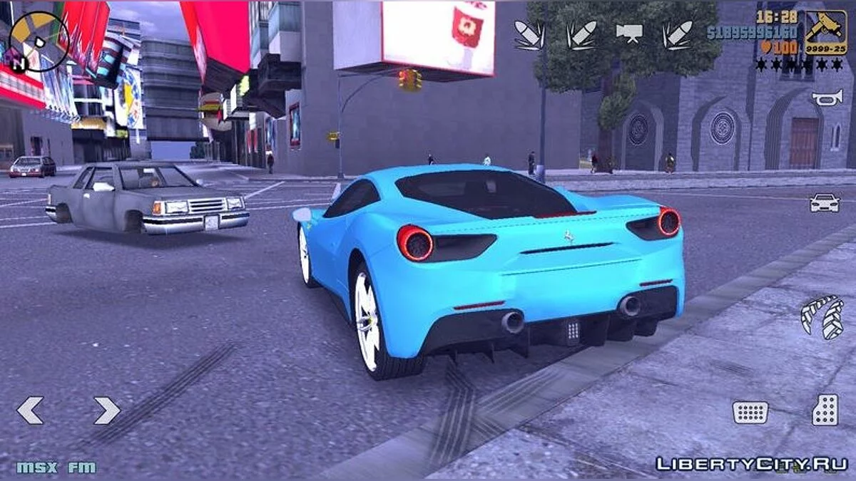 Ferrari 488 GTB / GTA 3 (iOS, Android)