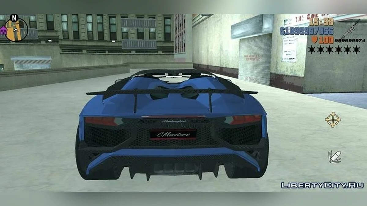 Lamborghini Aventador SV Roadster / GTA 3 (iOS, Android)