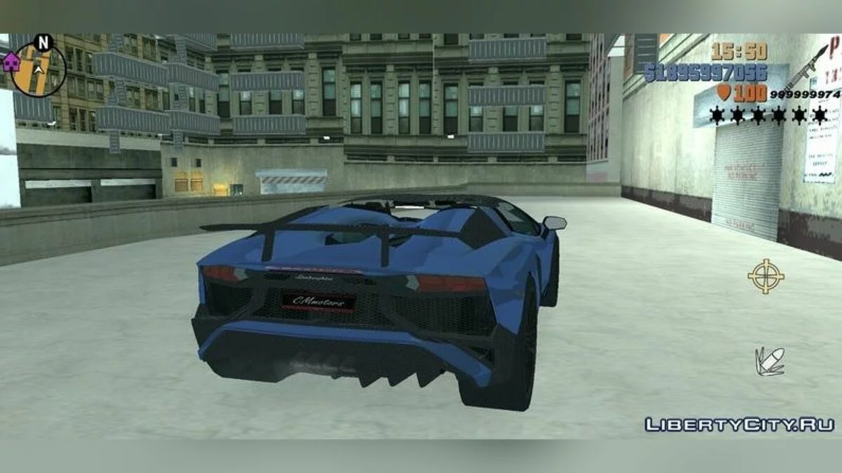 Lamborghini Aventador SV Roadster / GTA 3 (iOS, Android)
