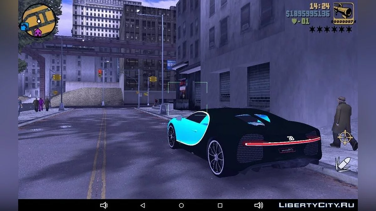 2016 Bugatti Chiron / GTA 3 (iOS, Android)