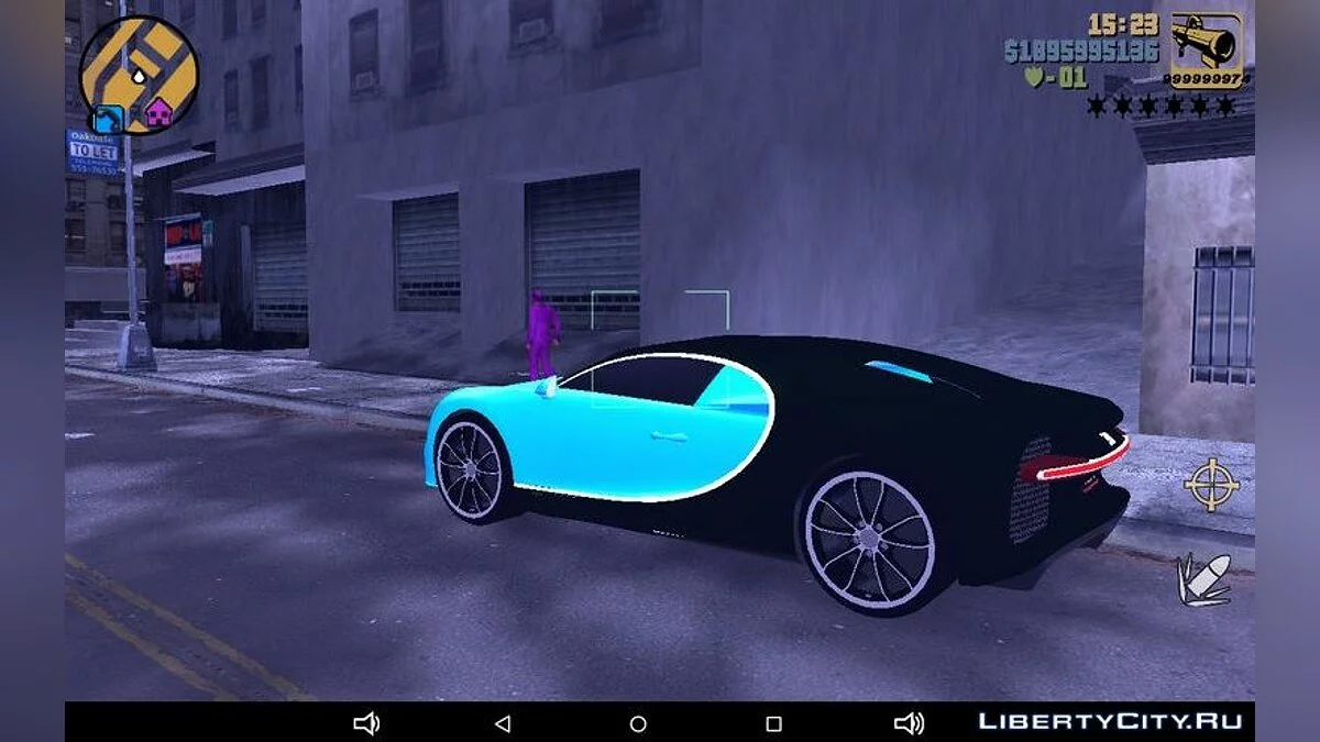 2016 Bugatti Chiron / GTA 3 (iOS, Android)