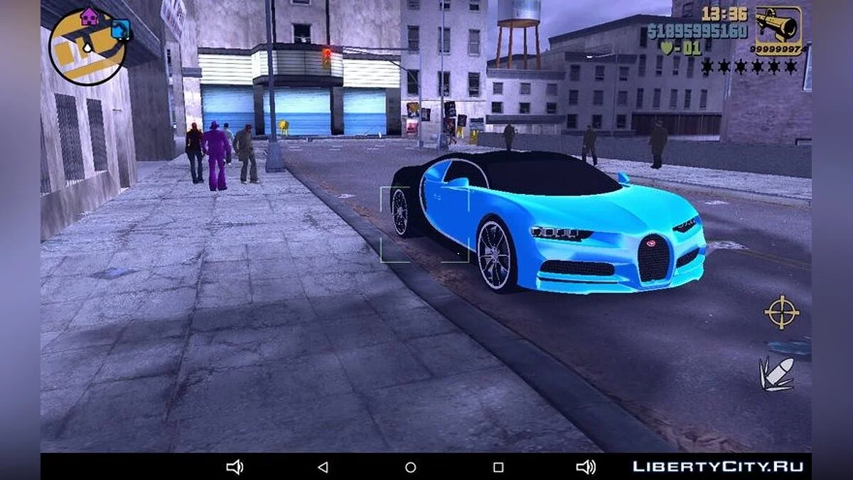 2016 Bugatti Chiron / GTA 3 (iOS, Android)