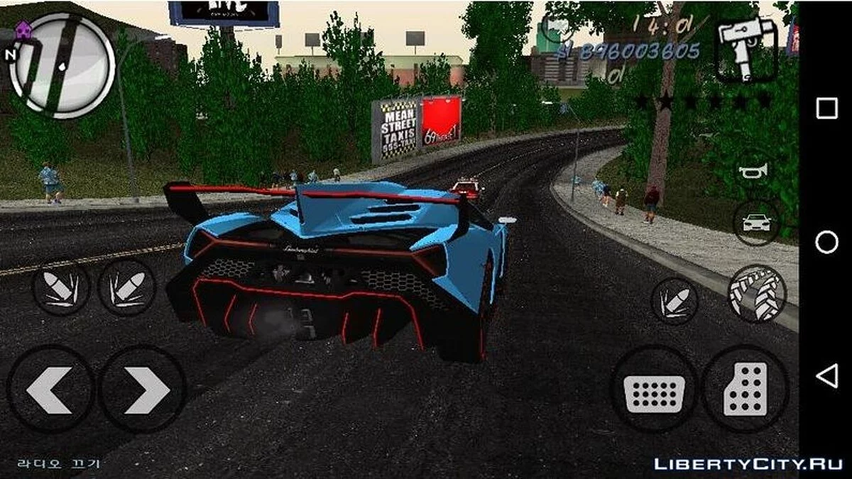 Lamborghini Veneno Beta / GTA 3 (iOS, Android)