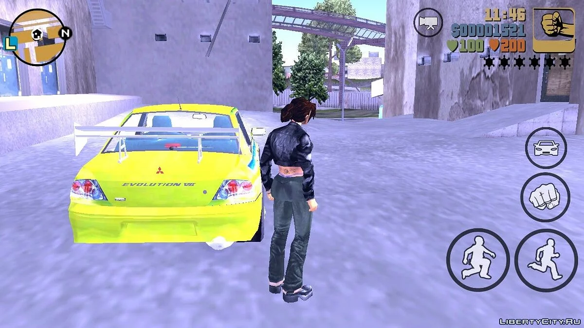 Mitsubishi Lancer Evo f2f2 / GTA 3 (iOS, Android)