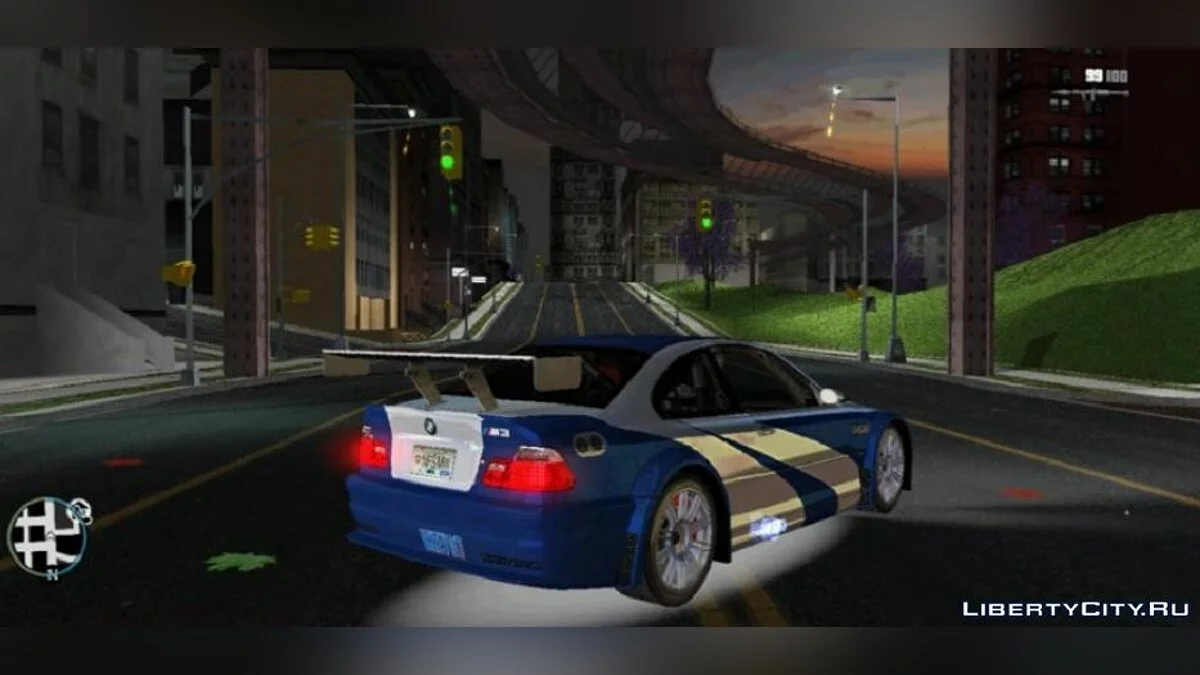 BMW e46 M3 (из NFS Most Wanted) / GTA 3 (iOS, Android)