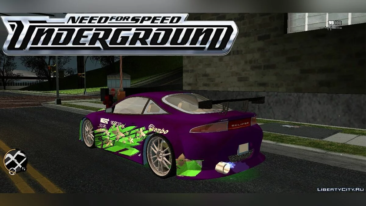 Mitsubishi Eclipse Motors из Need for Speed Underground  / GTA 3 (iOS, Android)