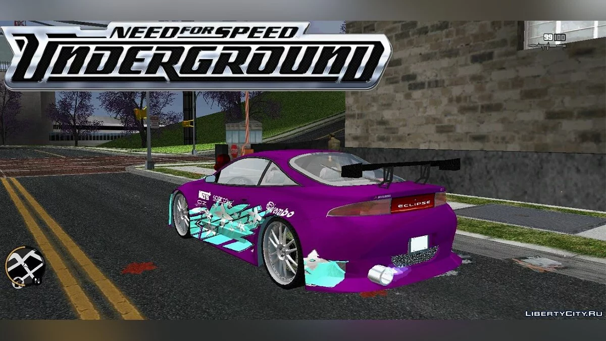 Mitsubishi Eclipse Motors из Need for Speed Underground  / GTA 3 (iOS, Android)