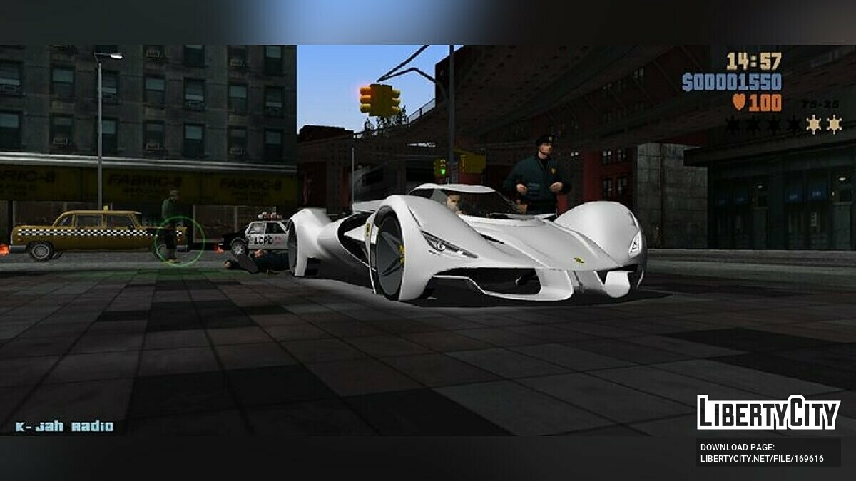 Скачать Ferrari Piero Concept для GTA 3 (iOS, Android)