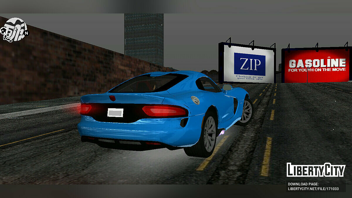 Скачать Dodge Viper GTS для GTA 3 (iOS, Android)