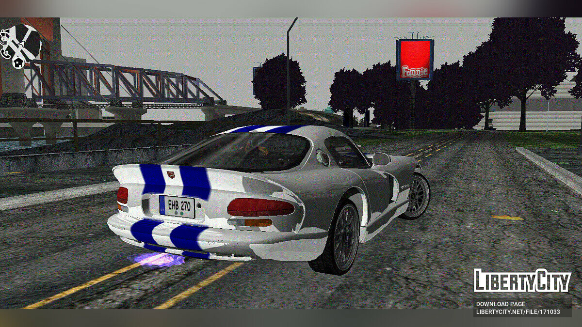 Скачать Dodge Viper GTS для GTA 3 (iOS, Android)