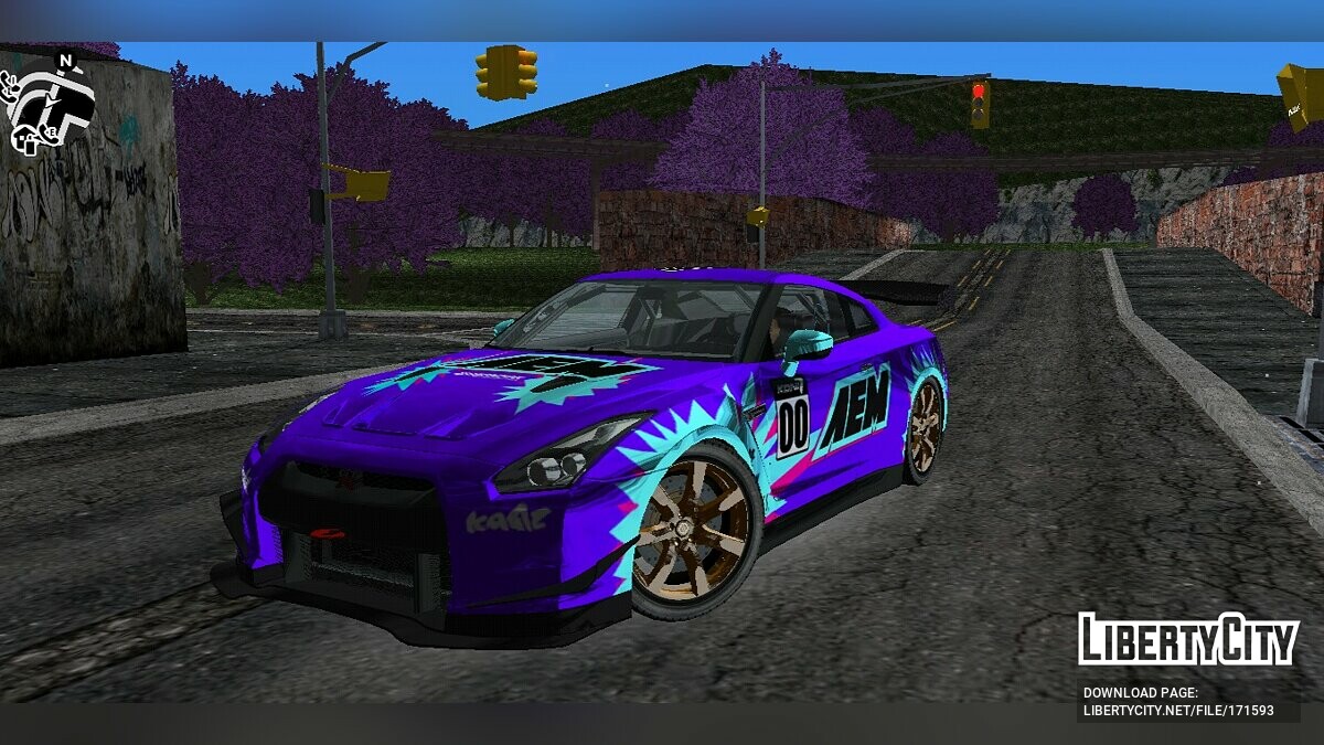 Скачать Nissan GT-R Shift 2 для GTA 3 (iOS, Android)