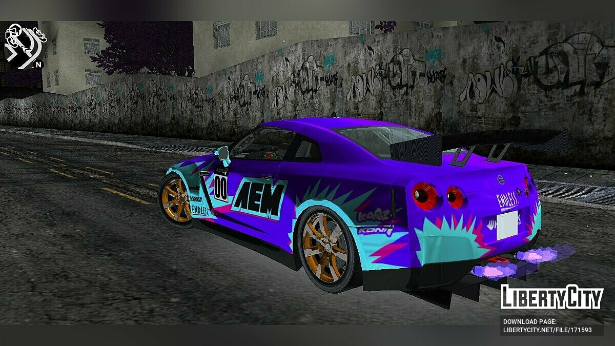 Скачать Nissan GT-R Shift 2 для GTA 3 (iOS, Android)