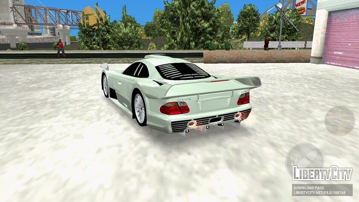 Скачать Mercedes-Benz CLK GTR 1998 Strassenversion для GTA 3 (iOS, Android)