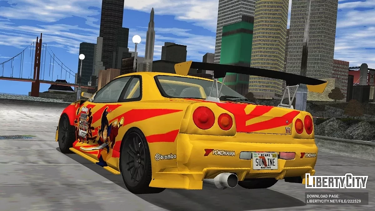 Nissan Skyline GT-R V-Spec R34 '02 / GTA 3 (iOS, Android)