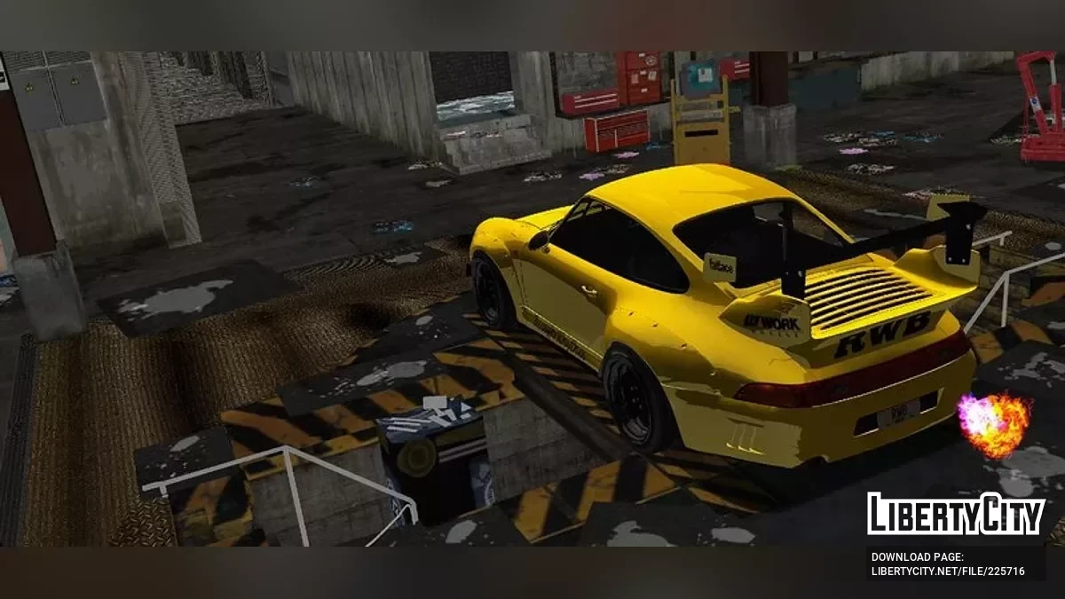 Porsche 993 GT2 RWB Rough Rhythm / GTA 3 (iOS, Android)