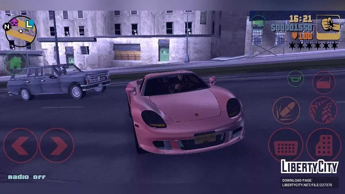 Porsche Carrera GT / GTA 3 (iOS, Android)