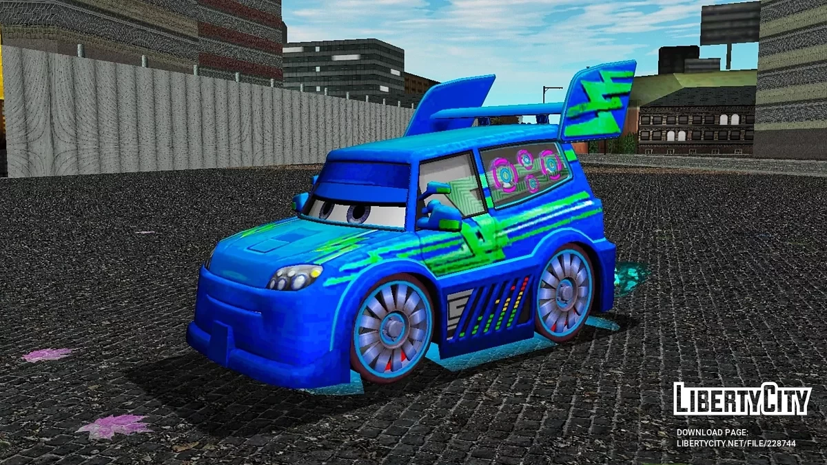 Пак машин Disney Pixar Tuner / GTA 3 (iOS, Android)