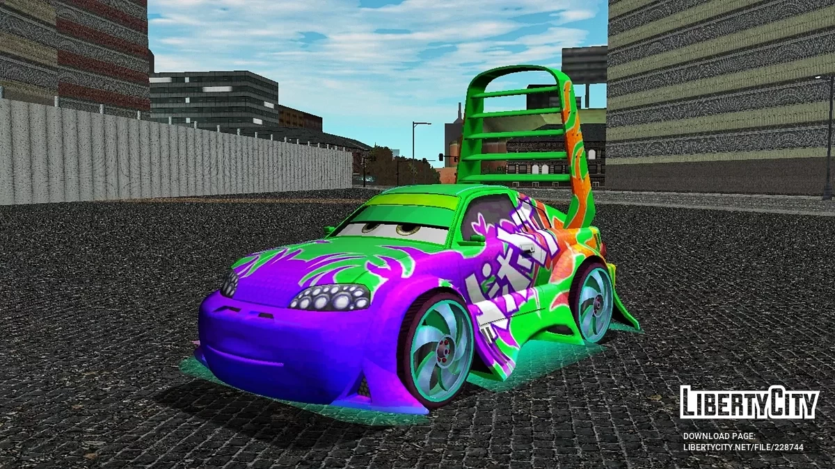 Пак машин Disney Pixar Tuner / GTA 3 (iOS, Android)