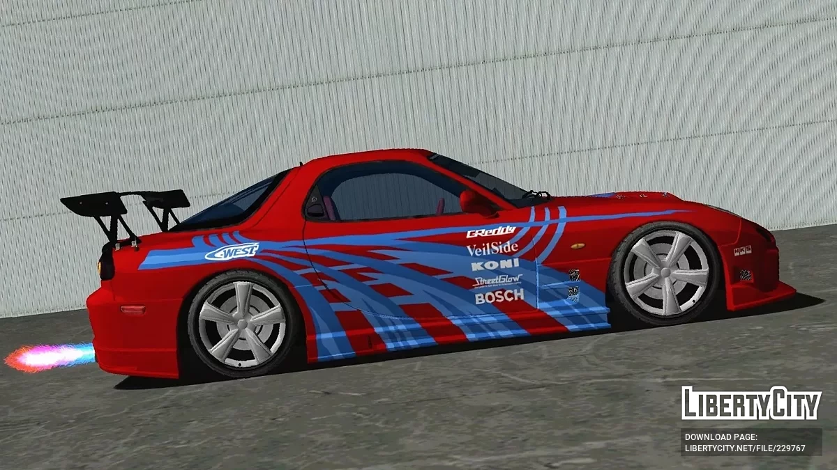 Mazda RX-7 R1 SRS / GTA 3 (iOS, Android)
