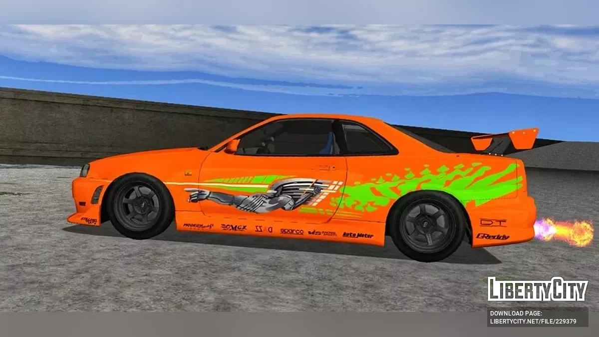Nissan Skyline R34 / GTA 3 (iOS, Android)