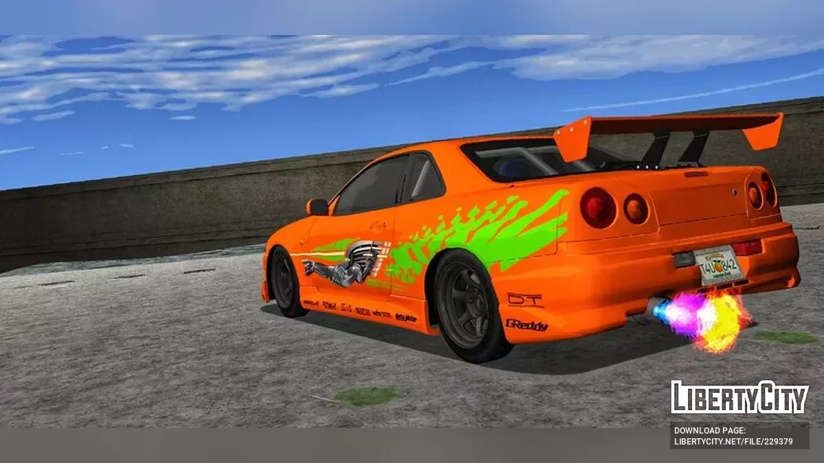 Nissan Skyline R34 / GTA 3 (iOS, Android)