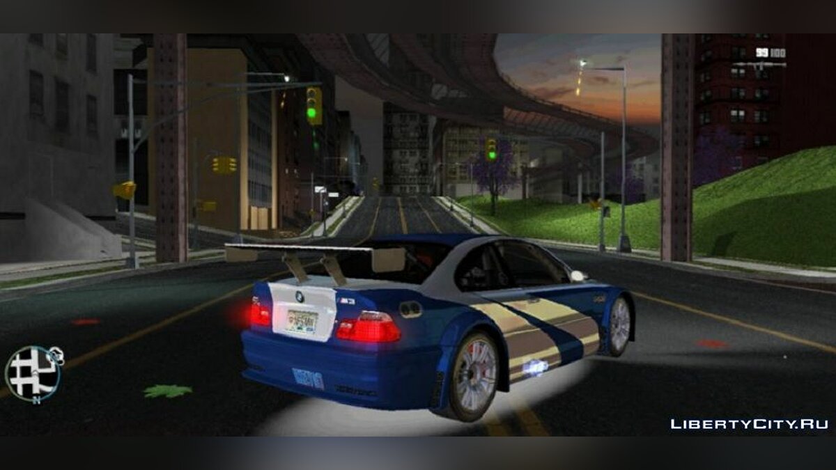 BMW e46 M3 (из NFS Most Wanted) для GTA 3 (iOS, Android) - Картинка #2