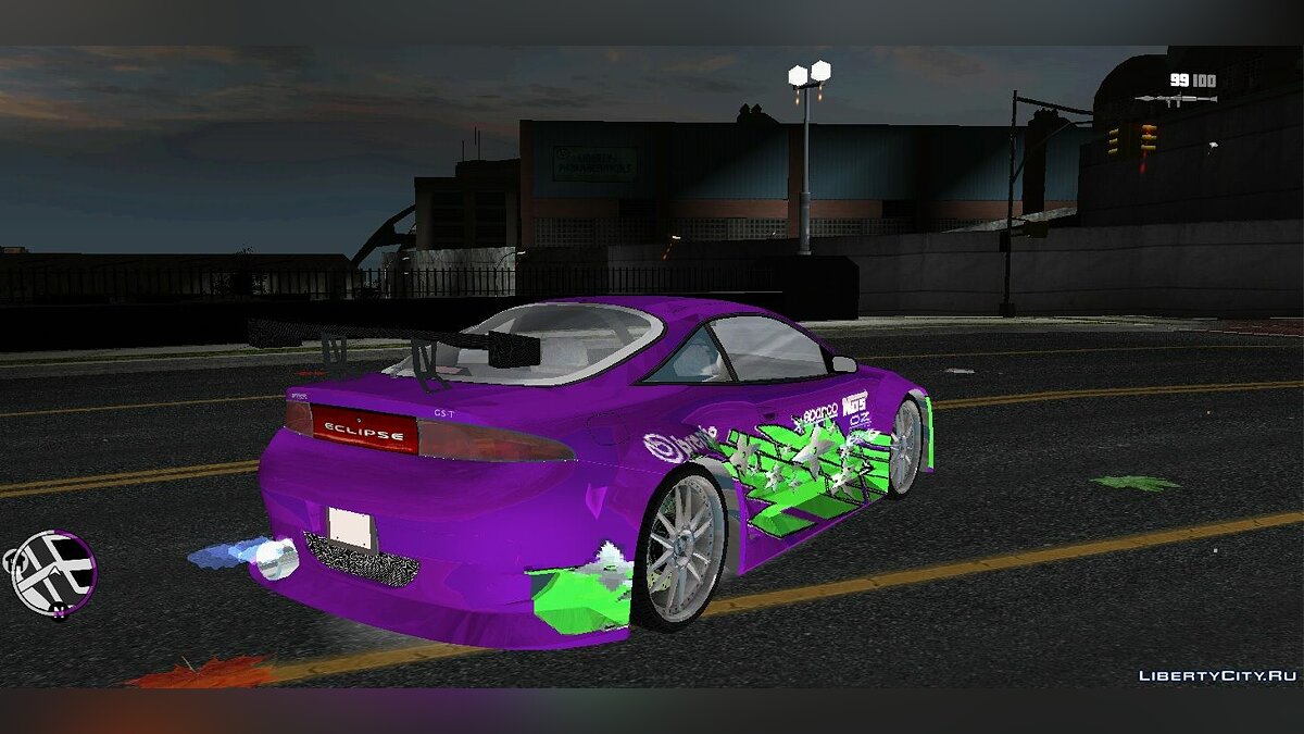 Mitsubishi Eclipse Motors из Need for Speed Underground  для GTA 3 (iOS, Android) - Картинка #6