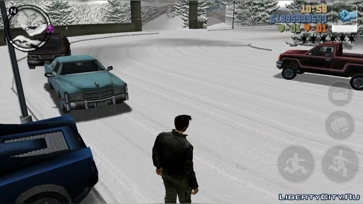 Настоящая зима в GTA 3 / GTA 3 (iOS, Android)