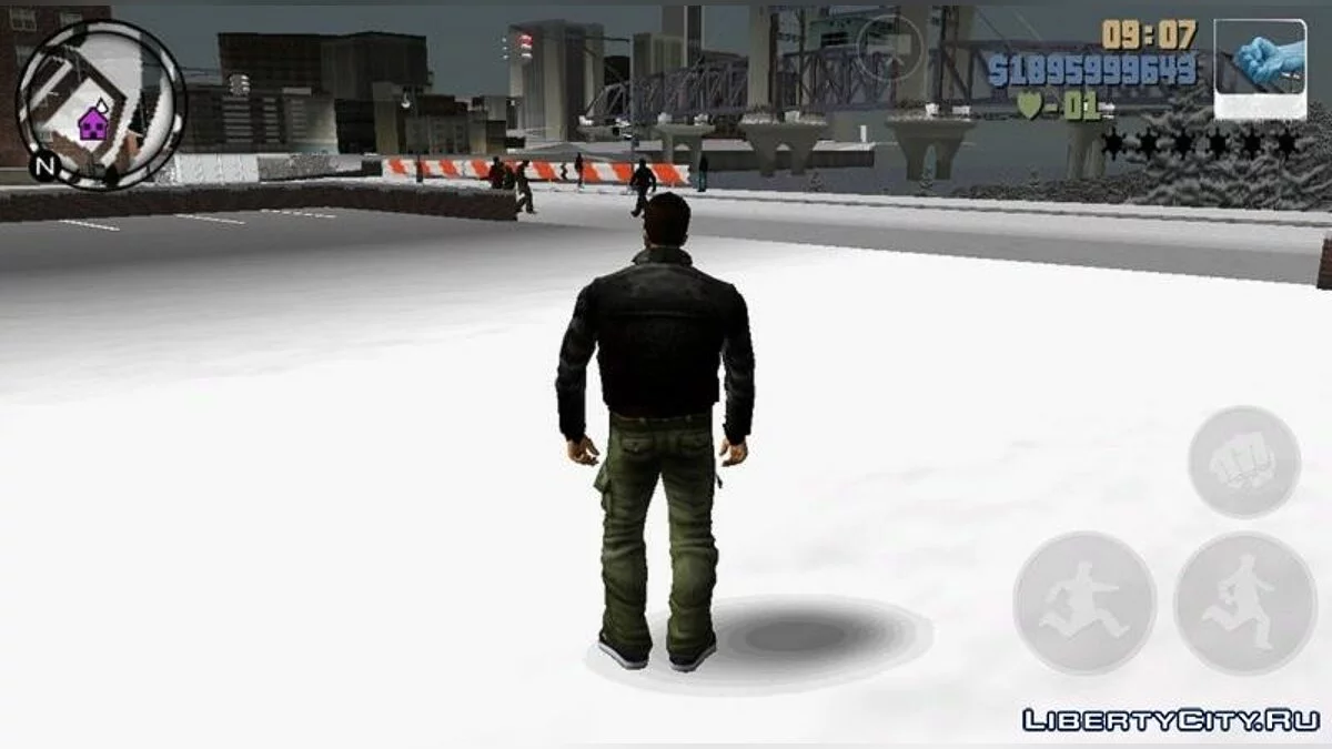 Настоящая зима в GTA 3 / GTA 3 (iOS, Android)