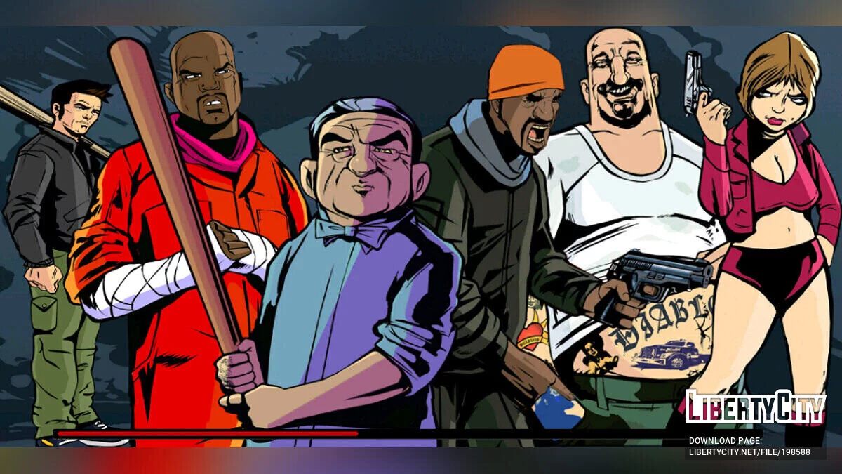 GTA 3: The Definitive Edition - новые текстуры для меню игры / GTA 3 (iOS, Android)