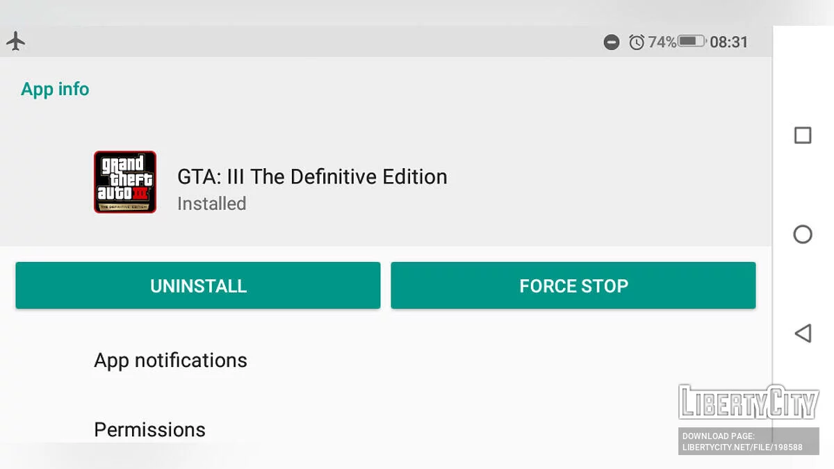 GTA 3: The Definitive Edition - новые текстуры для меню игры / GTA 3 (iOS, Android)