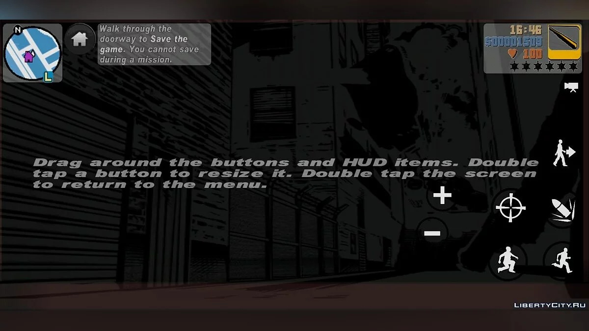 GTA SA Buttons for GTA III Android V2 / GTA 3 (iOS, Android)
