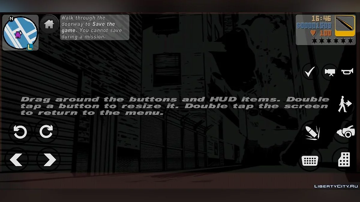 GTA SA Buttons for GTA III Android V2 / GTA 3 (iOS, Android)